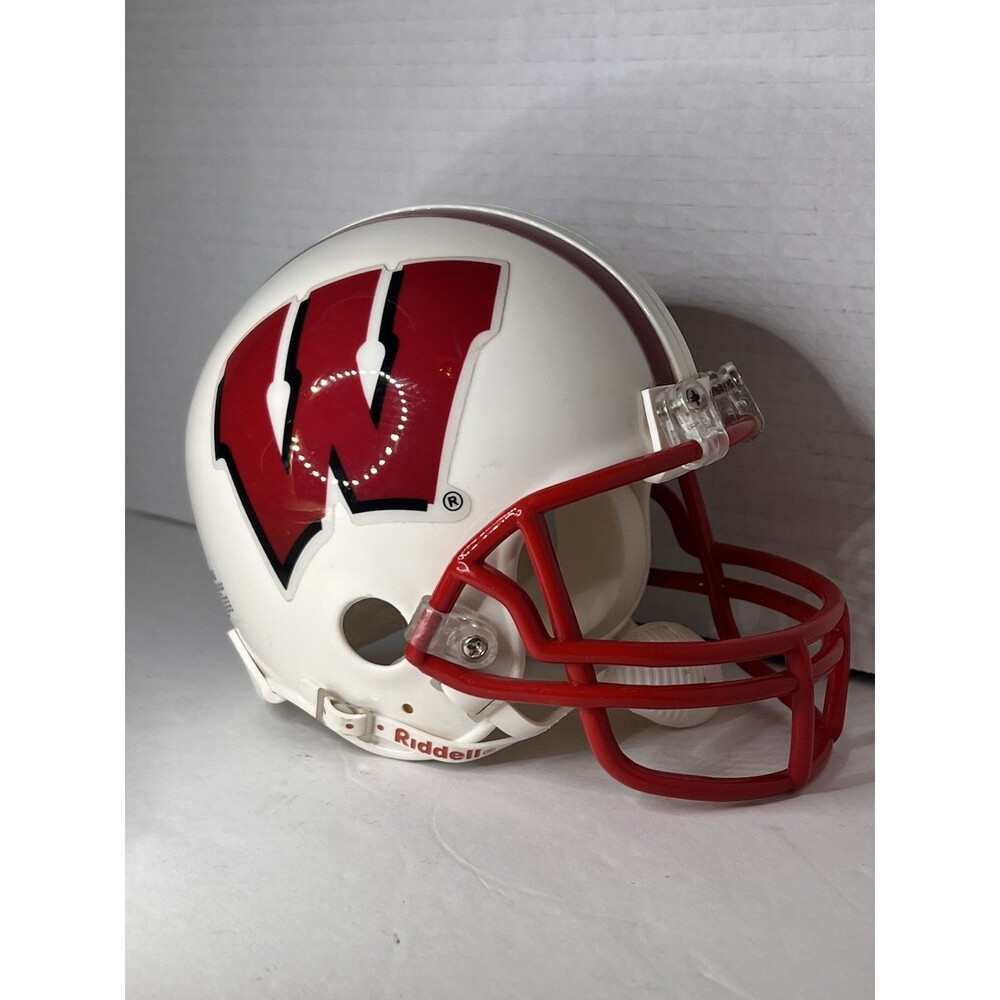 Vintage 1990 Riddell Wisconsin Badgers Mini Helmet”